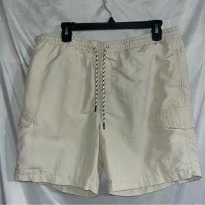 Men's Cream Cargo Shorts